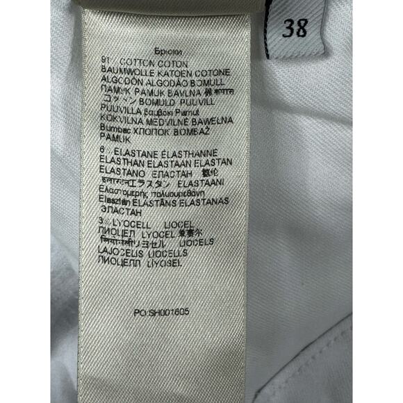 7 For All Mankind Men's Slimmy Straight Leg White Denim Jeans - Size 38 (37x32) - Picture 7 of 7